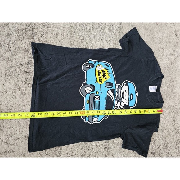 2012 Mac Miller Under The Influence Music Tour Van Graphic Men's Black Shirt S - Picture 3 of 5